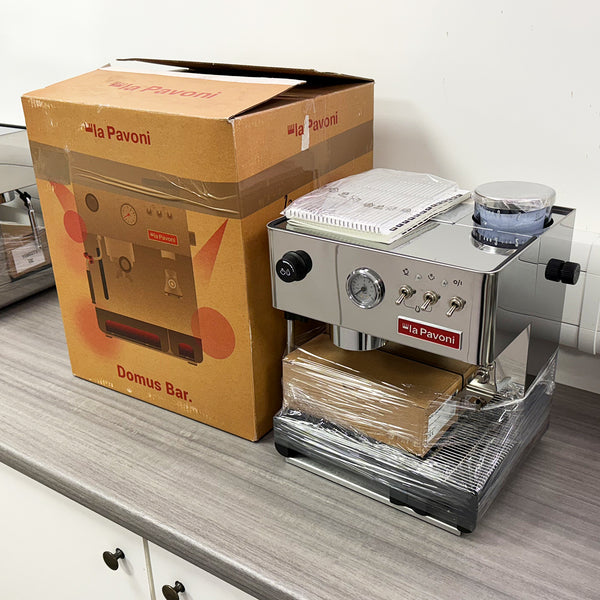 GRADED PRODUCT La Pavoni Combined Domus Bar Domestic Coffee Machine with Integrated Grinder Stainless Steel UK Plug LPCDMB02UK
