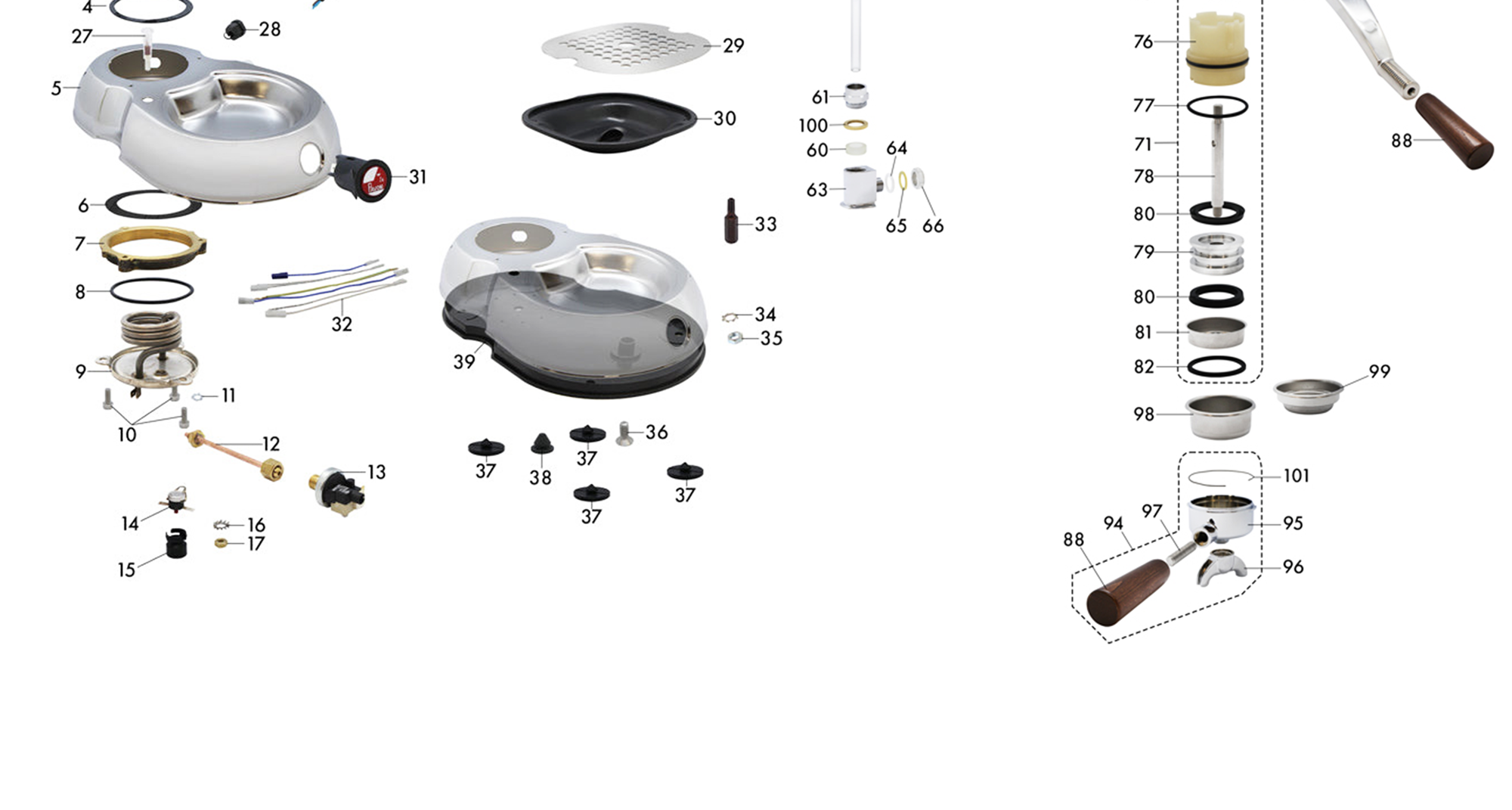 Sourcing La Pavoni Spare Parts: How Photographic Exploded Diagrams Simplify Repairs