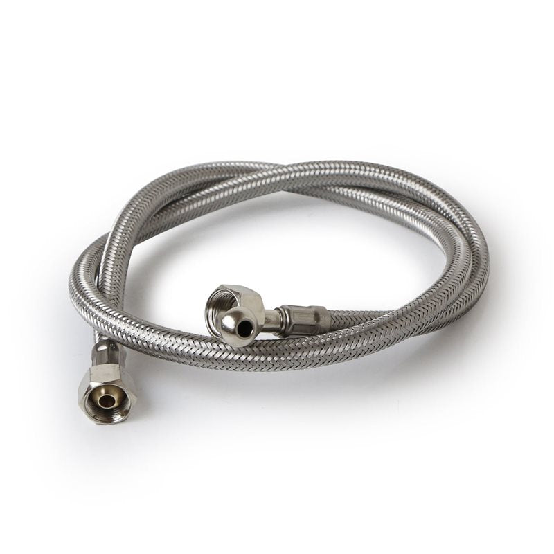 Braided Water Hose Right Angle 3/8"x3/8"x1.0m