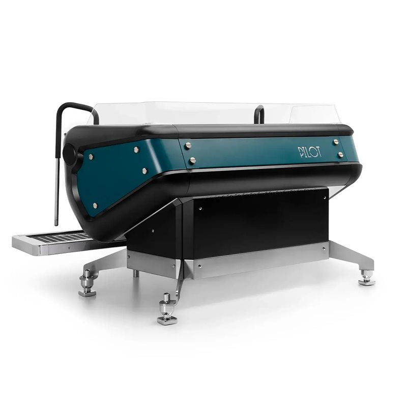 Astoria Barista Attitude Pilot Espressomaschine mit 2 Gruppen - Pilotblau und Schwarz