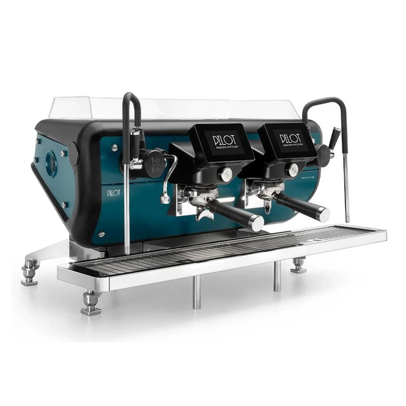 Astoria Barista Attitude Pilot Espressomaschine mit 2 Gruppen - Pilotblau und Schwarz