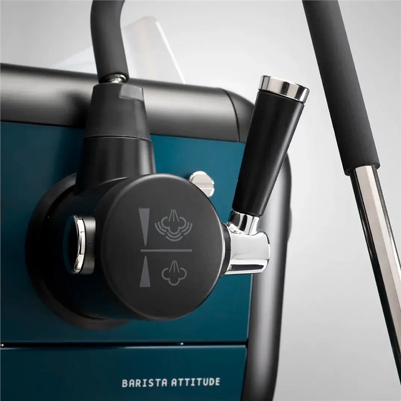 Astoria Barista Attitude Pilot Espressomaschine mit 2 Gruppen - Pilotblau und Schwarz