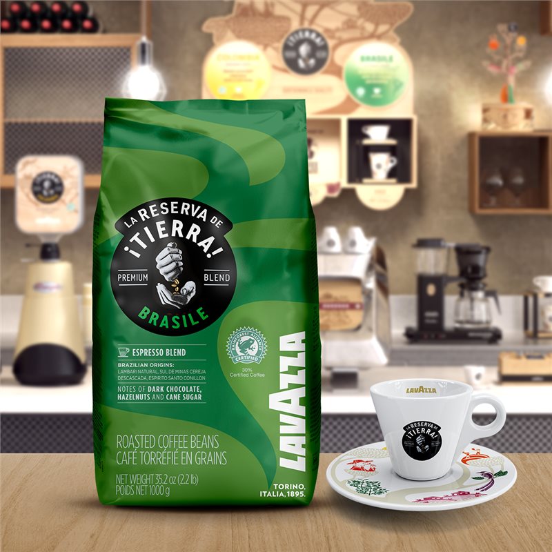 Lavazza Tierra Brasile Blend Espressobohnen – 1 kg 