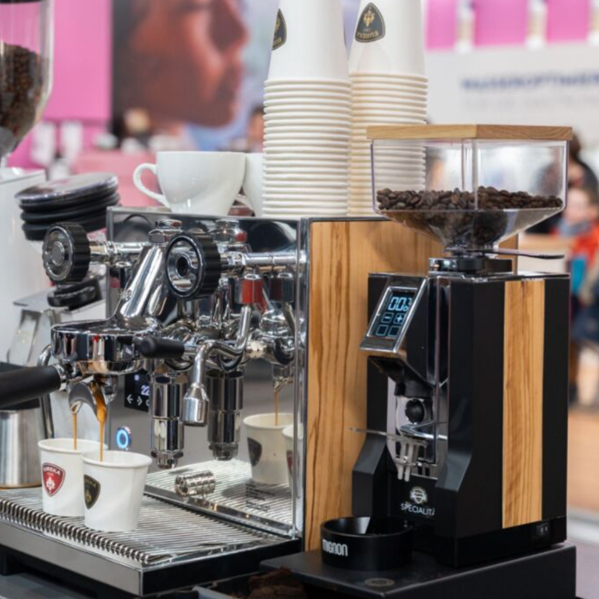 Eureka Costanza Espresso Coffee Machine 230v - Oak