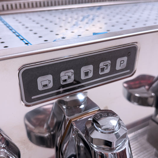 Pavoni Vasari 3 Group Commercial Espresso Machine group control panel.
