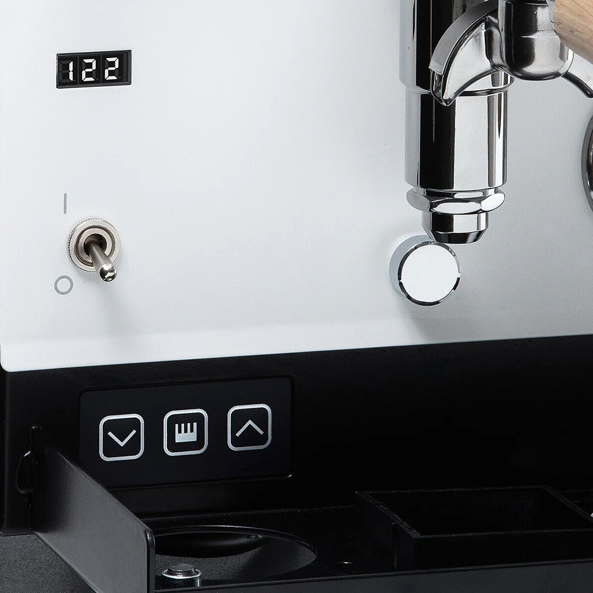 La Pavoni Cellini Evolution PID Semi-professional Domestic Coffee Machine – Gloss White & Oak LPSCVW02UK