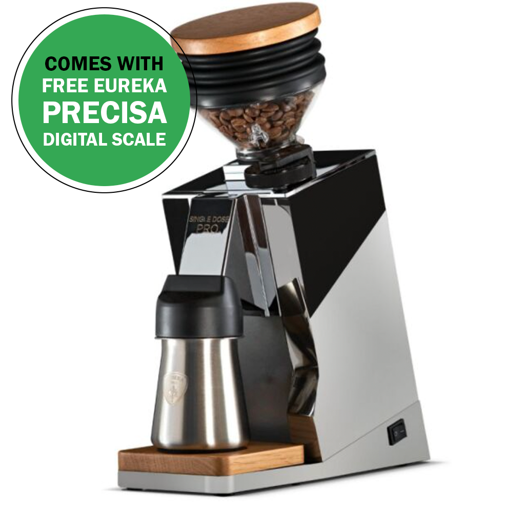 Eureka Oro Mignon Single Dose Pro 65 Coffee Grinder - Chrome